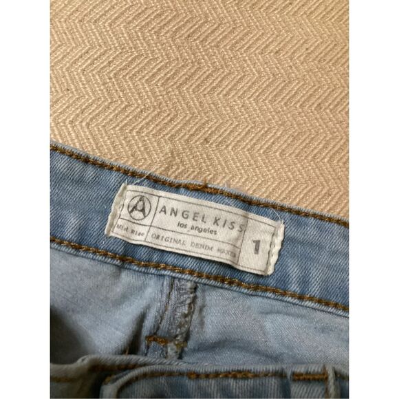 Angel Kiss Embroidered Skinny Jeans Size 1 - Picture 6 of 10
